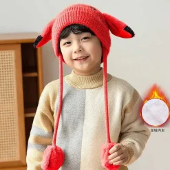 Pkm.store Herbst & Winter-Niedliche Pokemon Winter Cosplay Mützen Fur Kinder
