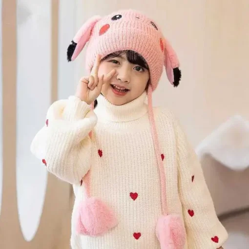 Pkm.store Herbst & Winter-Niedliche Pokemon Winter Cosplay Mützen Fur Kinder