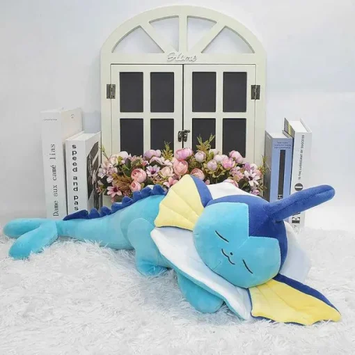Pkm.store Pokemon Kuscheltiere-Niedliches Schlafendes Aquana Vaporeon Kuschel Pokemon (Ca. 65Cm)