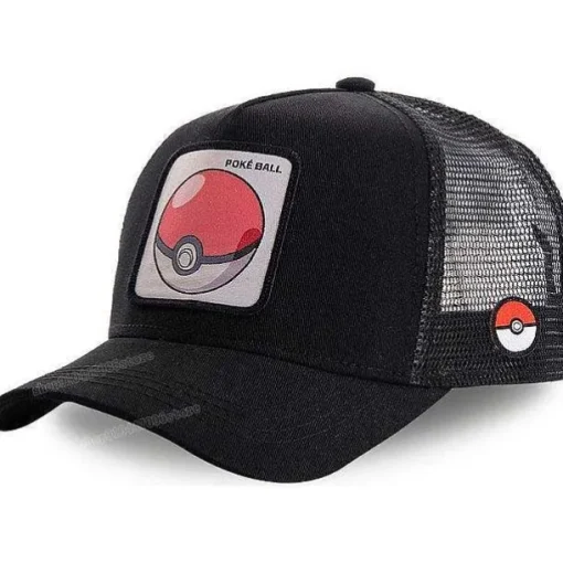 Pkm.store Pokemon Mützen & Caps-Pika Mutze - Baseball Cap - Pokemon Cap (Pikachu, Enton, Gengar, Relaxo, Pokeball)