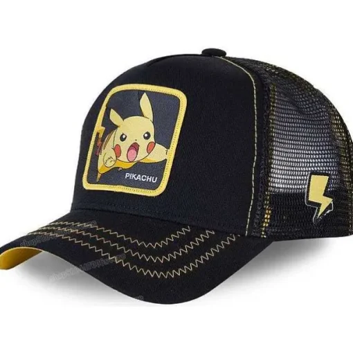 Pkm.store Pokemon Mützen & Caps-Pika Mutze - Baseball Cap - Pokemon Cap (Pikachu, Enton, Gengar, Relaxo, Pokeball)