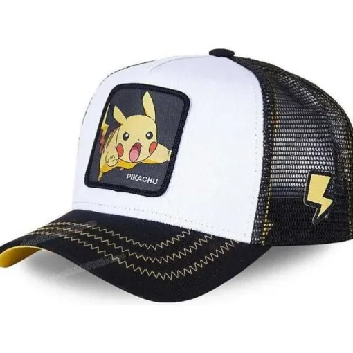 Pkm.store Pokemon Mützen & Caps-Pika Mutze - Baseball Cap - Pokemon Cap (Pikachu, Enton, Gengar, Relaxo, Pokeball)