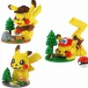 Pkm.store Pokemon Bausteine-Pikachu Baustein Figuren (3 Motive Zur Auswahl)