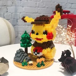 Pkm.store Pokemon Bausteine-Pikachu Baustein Figuren (3 Motive Zur Auswahl)