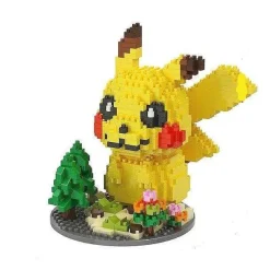 Pkm.store Pokemon Bausteine-Pikachu Baustein Figuren (3 Motive Zur Auswahl)