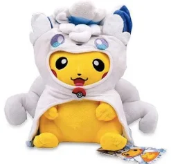 Pkm.store Pokemon Kuscheltiere-Pikachu Cosplay Als Feuer Oder Eis Vulpix Kuscheltiere (Ca. 30Cm)