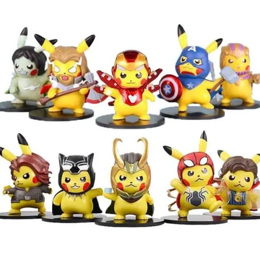 Pkm.store Pokemon Figuren-Pikachu Cosplay Avengers Figuren - Iron Man, Thor, Captain American Etc.