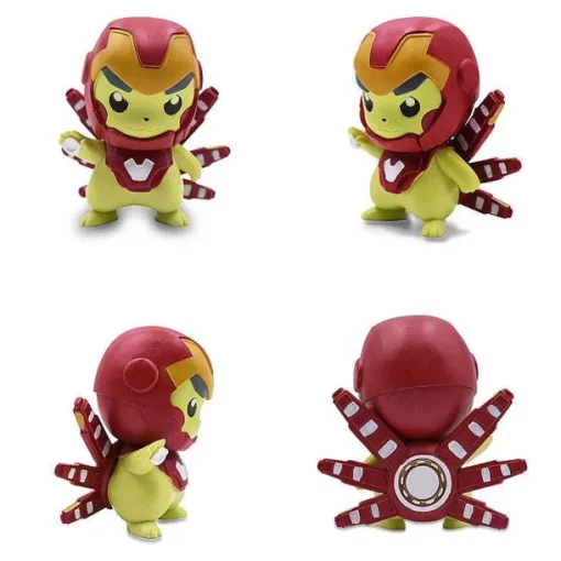Pkm.store Pokemon Figuren-Pikachu Cosplay Iron Man, Thor, Captain America, Hulk Etc. Figuren (Ca. 10Cm)