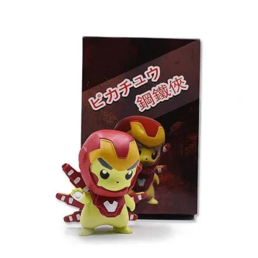 Pkm.store Pokemon Figuren-Pikachu Cosplay Iron Man, Thor, Captain America, Hulk Etc. Figuren (Ca. 10Cm)