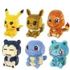 Pkm.store Pokemon Bausteine-Pikachu, Glumanda, Schiggy, Relaxo Oder Evoli Bausteine Set Pokemon