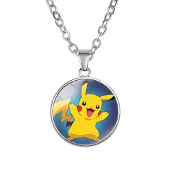 Pkm.store Pokemon Schmuck-Pikachu Halskette Mit Anhanger - Viele Unterschiedliche Pokemon Motive