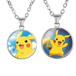 Pkm.store Pokemon Schmuck-Pikachu Halskette Mit Anhanger - Viele Unterschiedliche Pokemon Motive