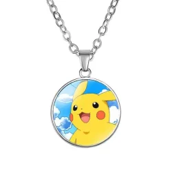 Pkm.store Pokemon Schmuck-Pikachu Halskette Mit Anhanger - Viele Unterschiedliche Pokemon Motive