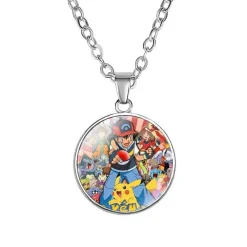 Pkm.store Pokemon Schmuck-Pikachu Halskette Mit Anhanger - Viele Unterschiedliche Pokemon Motive