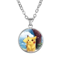 Pkm.store Pokemon Schmuck-Pikachu Halskette Mit Anhanger - Viele Unterschiedliche Pokemon Motive