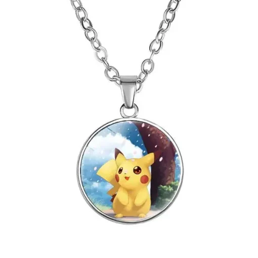 Pkm.store Pokemon Schmuck-Pikachu Halskette Mit Anhanger - Viele Unterschiedliche Pokemon Motive