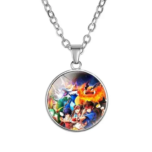Pkm.store Pokemon Schmuck-Pikachu Halskette Mit Anhanger - Viele Unterschiedliche Pokemon Motive