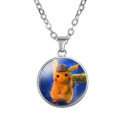 Pkm.store Pokemon Schmuck-Pikachu Halskette Mit Anhanger - Viele Unterschiedliche Pokemon Motive