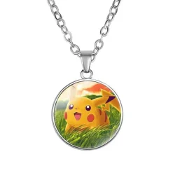 Pkm.store Pokemon Schmuck-Pikachu Halskette Mit Anhanger - Viele Unterschiedliche Pokemon Motive