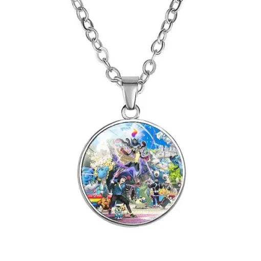 Pkm.store Pokemon Schmuck-Pikachu Halskette Mit Anhanger - Viele Unterschiedliche Pokemon Motive