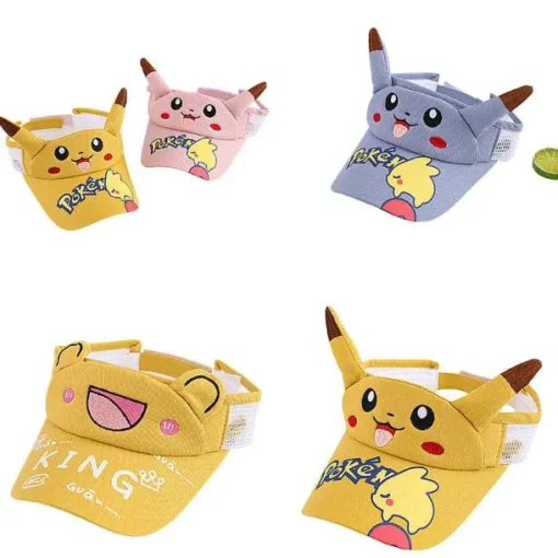 Pkm.store Sommer-Pikachu Kinder Sonnenschutz Cap - Ideal Fur Den Sommer Und Urlaub