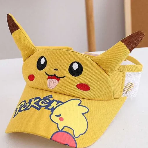 Pkm.store Sommer-Pikachu Kinder Sonnenschutz Cap - Ideal Fur Den Sommer Und Urlaub