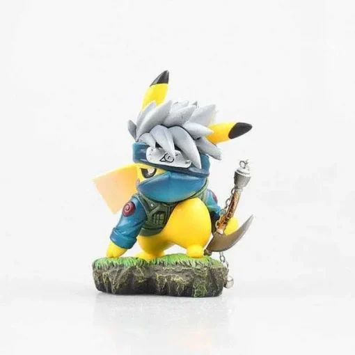 Pkm.store Pokemon Figuren-Pikachu Naruto Kakashi Cosplay Figur (Ca. 10Cm)