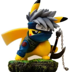 Pkm.store Pokemon Figuren-Pikachu Naruto Kakashi Cosplay Figur (Ca. 10Cm)