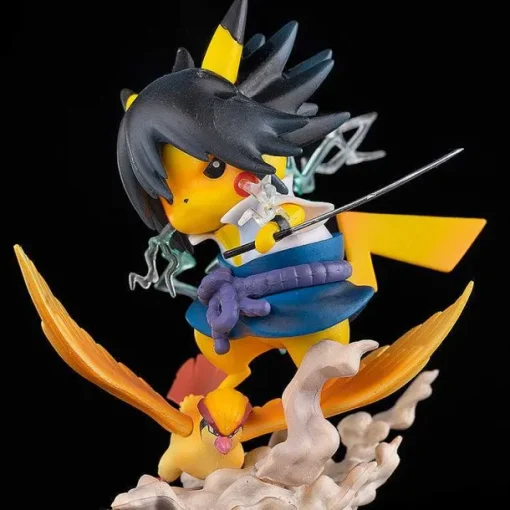 Pkm.store Pokemon Figuren-Pikachu Naruto Sasuke Haruno Sakura Itachi Figuren (Ca. 13Cm)