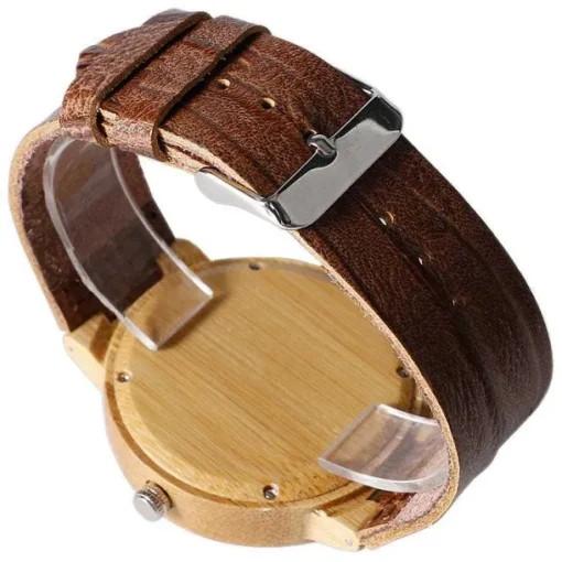 Pkm.store Uhren Und Wecker-Pikachu Pokemon Bambus Holz Armbanduhr