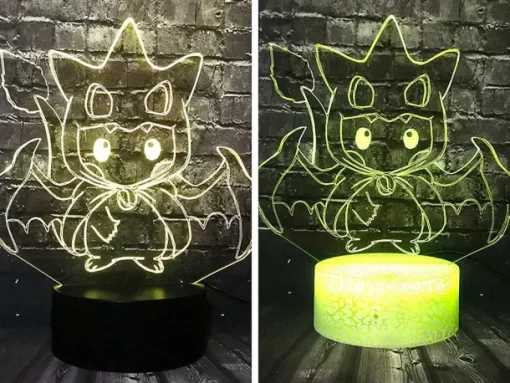 Pkm.store Sonstiges Merchandise-Pikachu Pokemon Cosplay 3D Led Lampe Mit Farbwechsel
