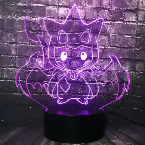 Pkm.store Sonstiges Merchandise-Pikachu Pokemon Cosplay 3D Led Lampe Mit Farbwechsel