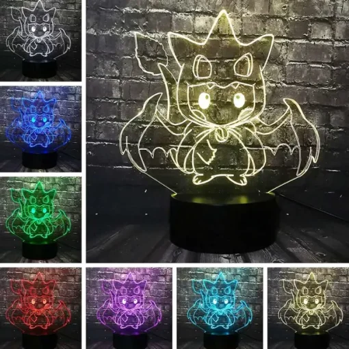 Pkm.store Sonstiges Merchandise-Pikachu Pokemon Cosplay 3D Led Lampe Mit Farbwechsel