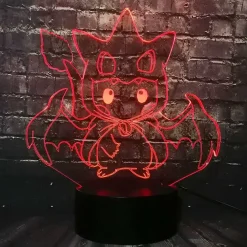 Pkm.store Sonstiges Merchandise-Pikachu Pokemon Cosplay 3D Led Lampe Mit Farbwechsel