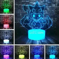 Pkm.store Sonstiges Merchandise-Pikachu Pokemon Cosplay 3D Led Lampe Mit Farbwechsel