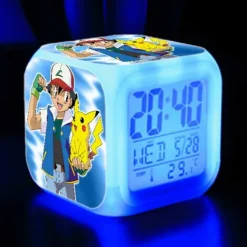 Pkm.store Sonstiges Merchandise-Pikachu Pokemon Digitaler Wecker Mit Led Beleuchtung