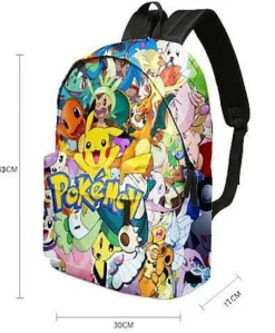Pkm.store Rucksäcke & Taschen-Pikachu Rucksack Mit Federmappe Im Set Fur Schule Etc.