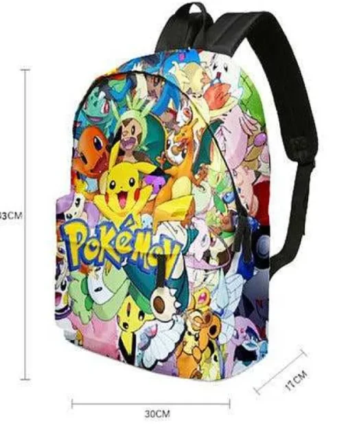 Pkm.store Rucksäcke & Taschen-Pikachu Rucksack Mit Federmappe Im Set Fur Schule Etc.