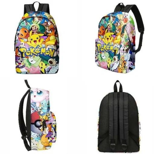 Pkm.store Rucksäcke & Taschen-Pikachu Rucksack Mit Federmappe Im Set Fur Schule Etc.