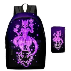 Pkm.store Rucksäcke & Taschen-Pikachu Rucksack Mit Federmappe Im Set Fur Schule Etc.