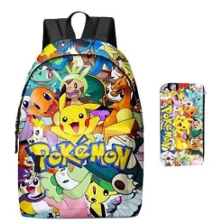 Pkm.store Rucksäcke & Taschen-Pikachu Rucksack Mit Federmappe Im Set Fur Schule Etc.
