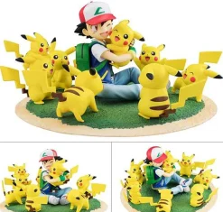 Pkm.store Pokemon Figuren-Pikachu Und Ash Ketchum Figuren Set (Ca. 6-8Cm)