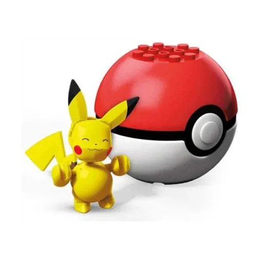 Pkm.store Pokeball & Pokebälle-Pokeball Baustein Mit Pokemon Figur - Verschiedene Motive