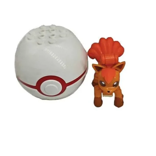 Pkm.store Pokeball & Pokebälle-Pokeball Baustein Mit Pokemon Figur - Verschiedene Motive