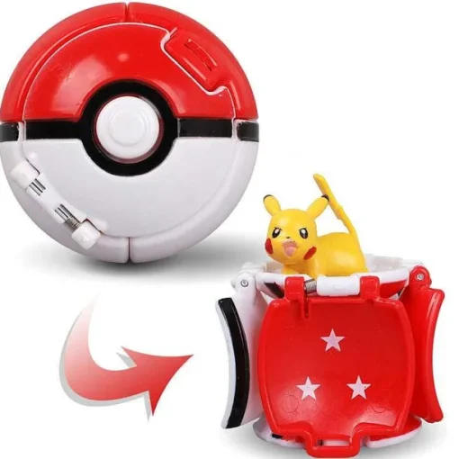 Pkm.store Pokeball & Pokebälle-Pokeball Pokemon Throw 'N Pop Poke Ball (4 Motive Zur Wahl)