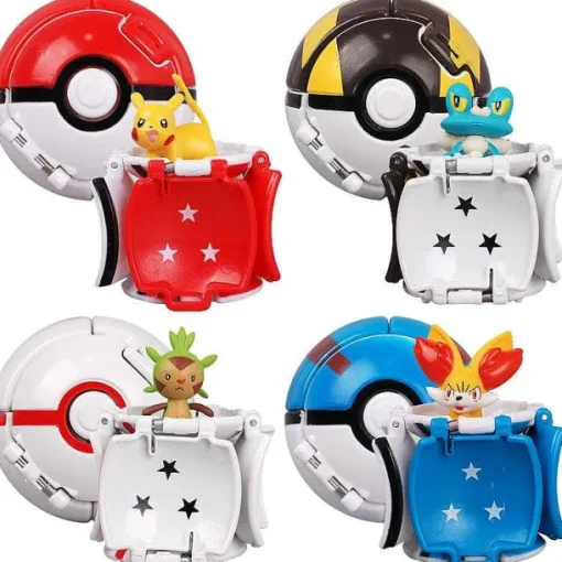 Pkm.store Pokeball & Pokebälle-Pokeball Pokemon Throw 'N Pop Poke Ball (4 Motive Zur Wahl)