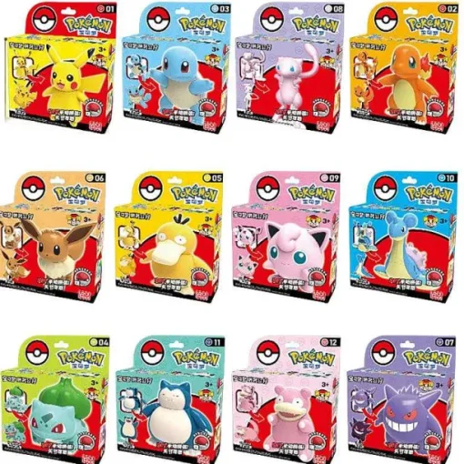 Pkm.store Pokeball & Pokebälle-Pokeball Spielzeug Mit Figur (Gengar, Pikachu, Glumanda, Bisasam, Schiggy, Enton, Mew, Evoli Etc.)
