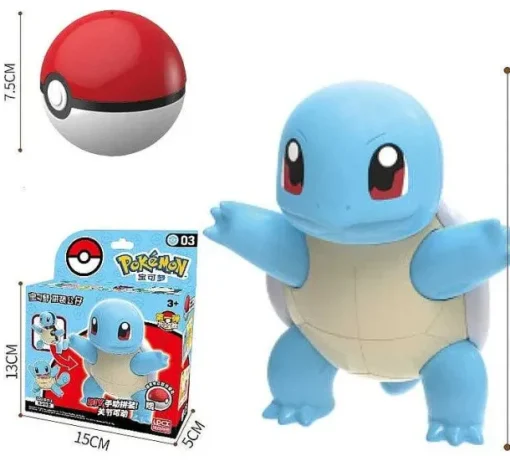 Pkm.store Pokeball & Pokebälle-Pokeball Spielzeug Mit Figur (Gengar, Pikachu, Glumanda, Bisasam, Schiggy, Enton, Mew, Evoli Etc.)
