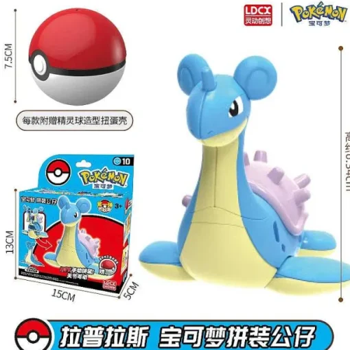 Pkm.store Pokeball & Pokebälle-Pokeball Spielzeug Mit Figur (Gengar, Pikachu, Glumanda, Bisasam, Schiggy, Enton, Mew, Evoli Etc.)