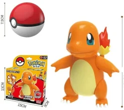 Pkm.store Pokeball & Pokebälle-Pokeball Spielzeug Mit Figur (Gengar, Pikachu, Glumanda, Bisasam, Schiggy, Enton, Mew, Evoli Etc.)